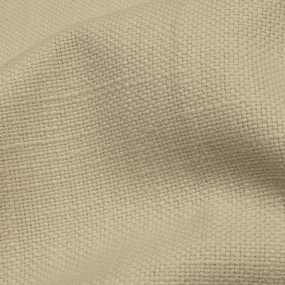 Heavyweight Linen Woven - Oyster - British Imported