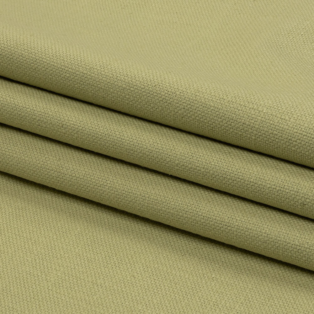 Heavyweight Linen Woven - Pistachio - British Imported