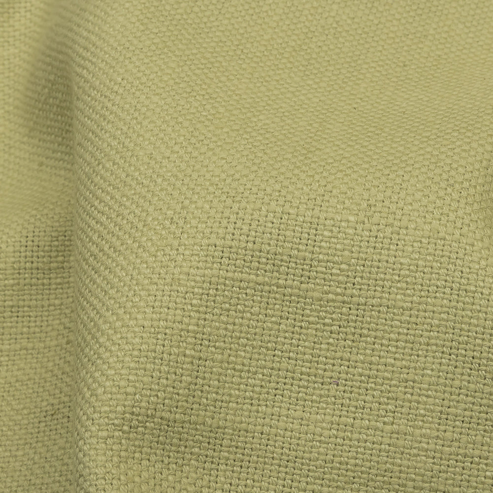Heavyweight Linen Woven - Pistachio - British Imported