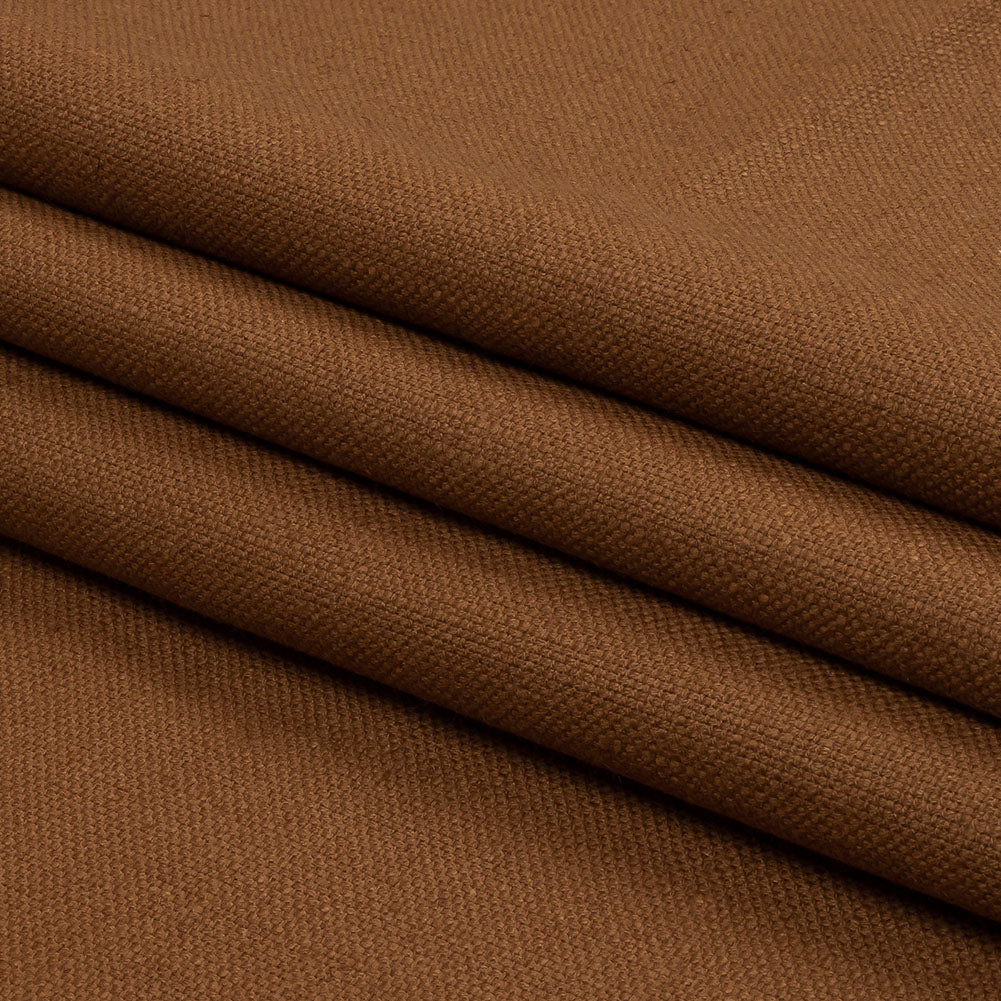 Heavyweight Linen Woven - Rust - British Imported