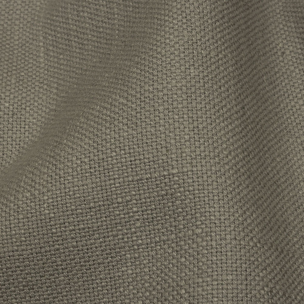 Heavyweight Linen Woven - Silver - British Imported