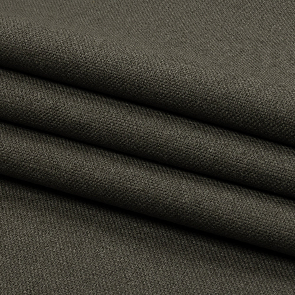 Heavyweight Linen Woven - Slate - British Imported