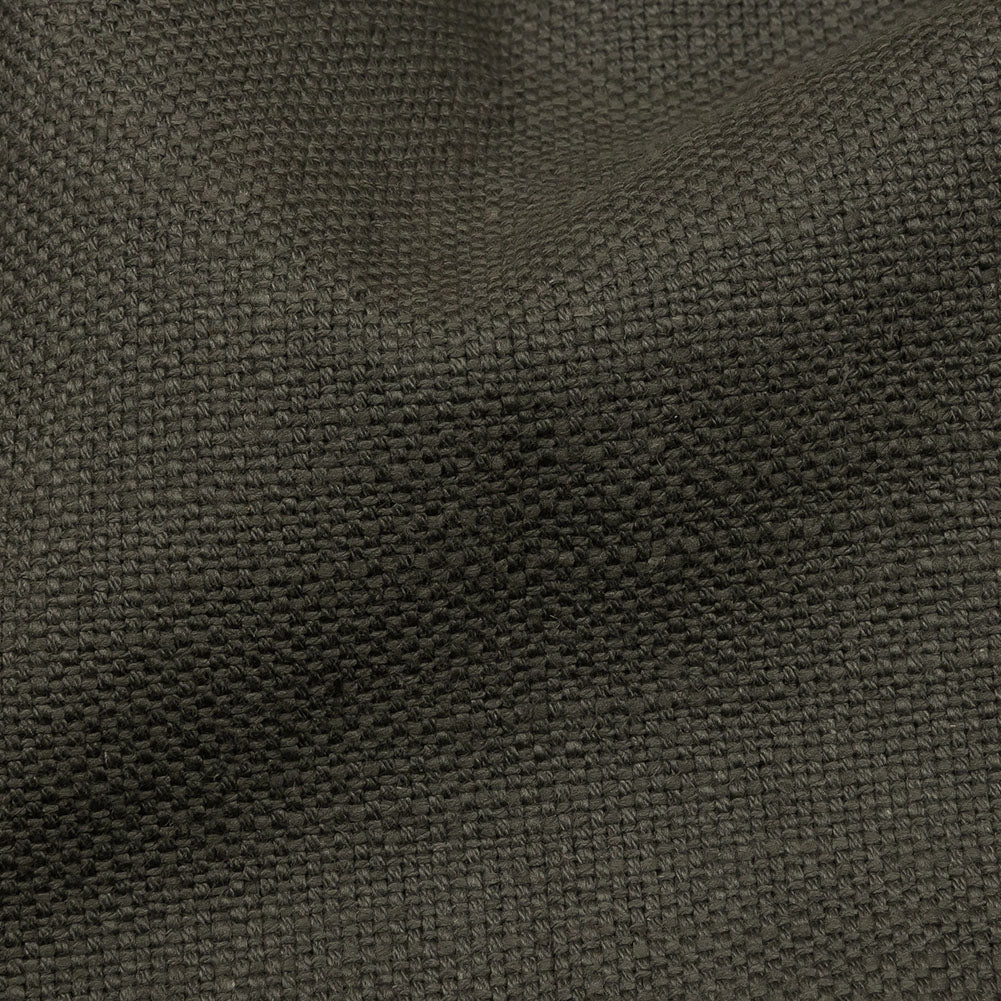 Heavyweight Linen Woven - Slate - British Imported
