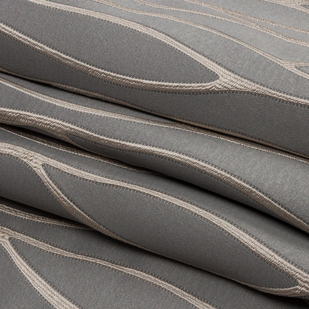 Satin-Faced Drapery Jacquard - Shadow Rippling Lines - British Imported