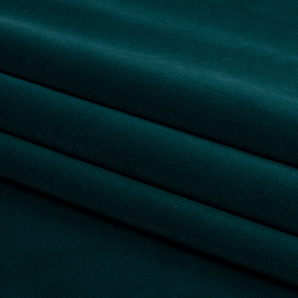 Lush Polyester Drapery Velvet - Peacock - British Imported