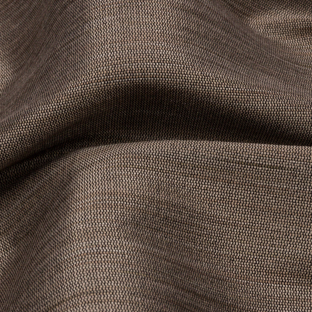 Recycled Polyester Bengaline - Bronze Striations - British Imported