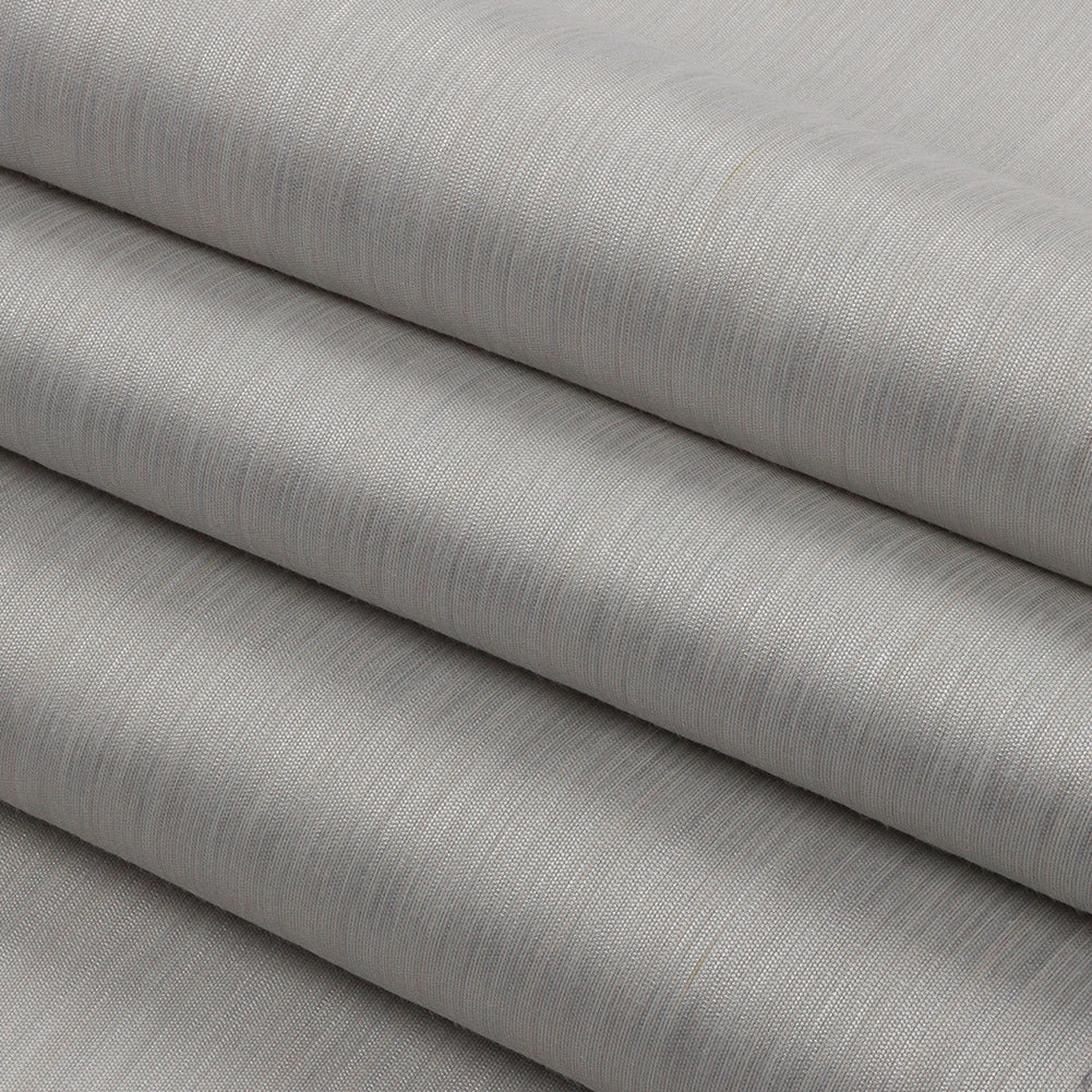 Recycled Polyester Bengaline - Dove Striations - British Imported