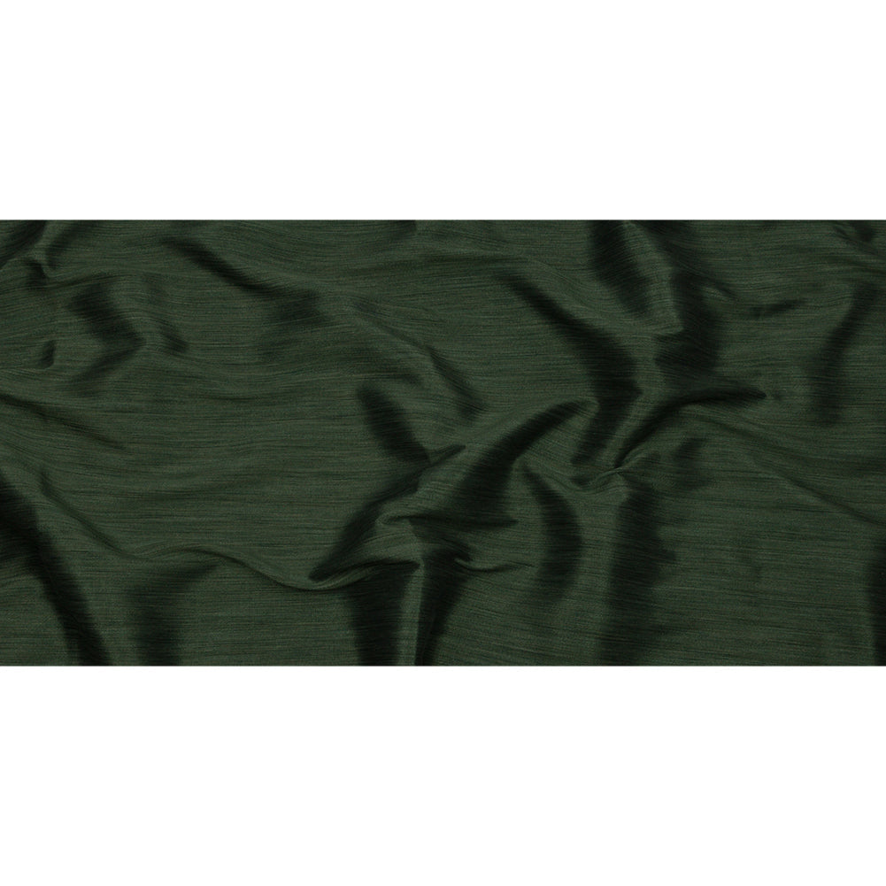 Recycled Polyester Bengaline - Emerald Striations - British Imported