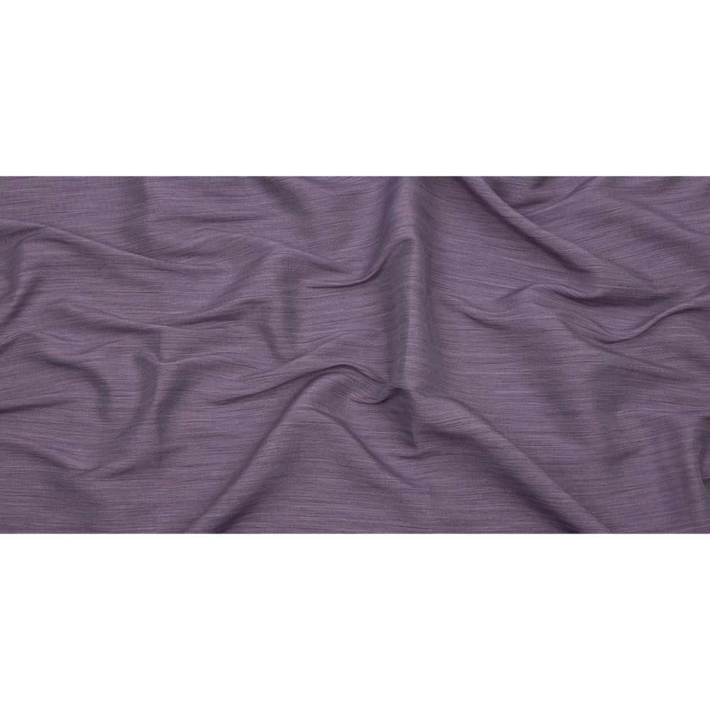 Recycled Polyester Bengaline - Lavender Striations - British Imported