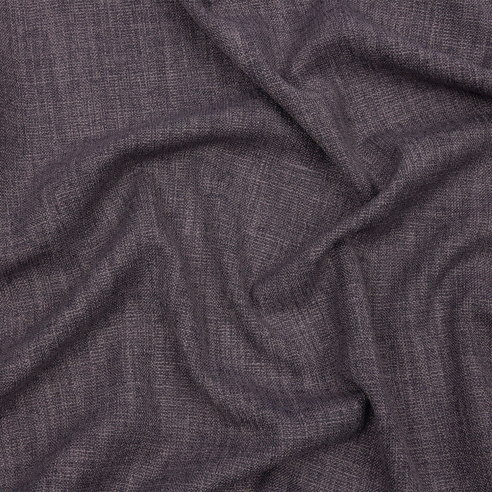 Soft Textured Recycled Polyester Drapery Woven - Flint - British Imported