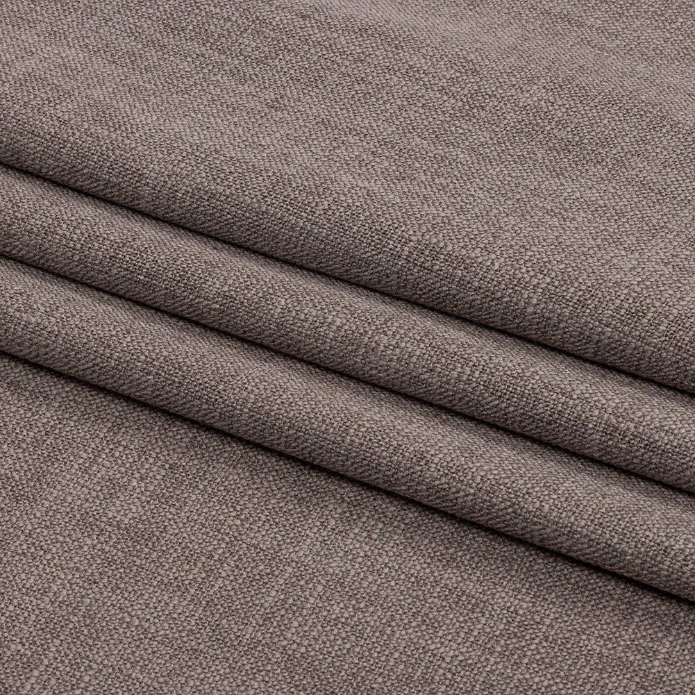 Soft Textured Recycled Polyester Drapery Woven - Fog - British Imported