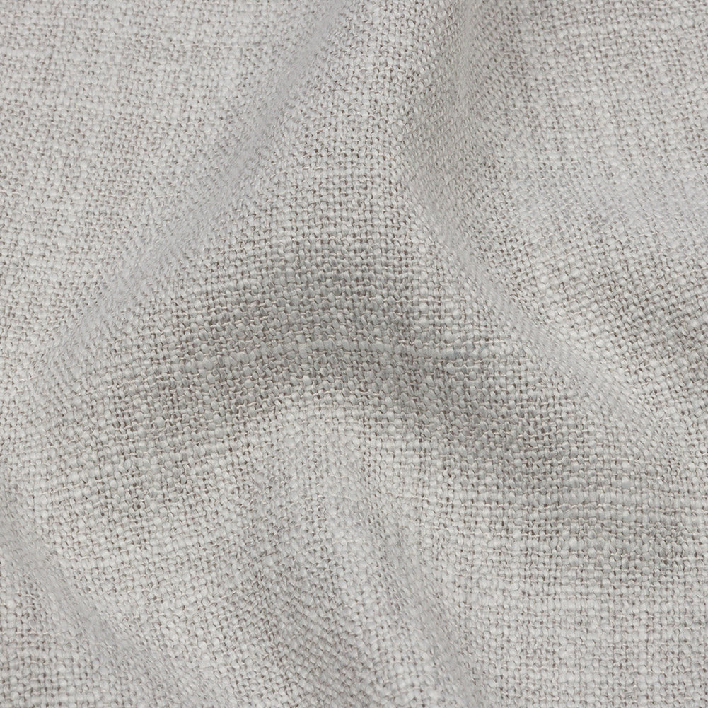 Soft Textured Recycled Polyester Drapery Woven - Frost - British Imported