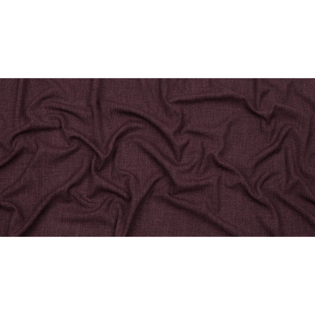 Soft Textured Recycled Polyester Drapery Woven - Mulberry - British Imported