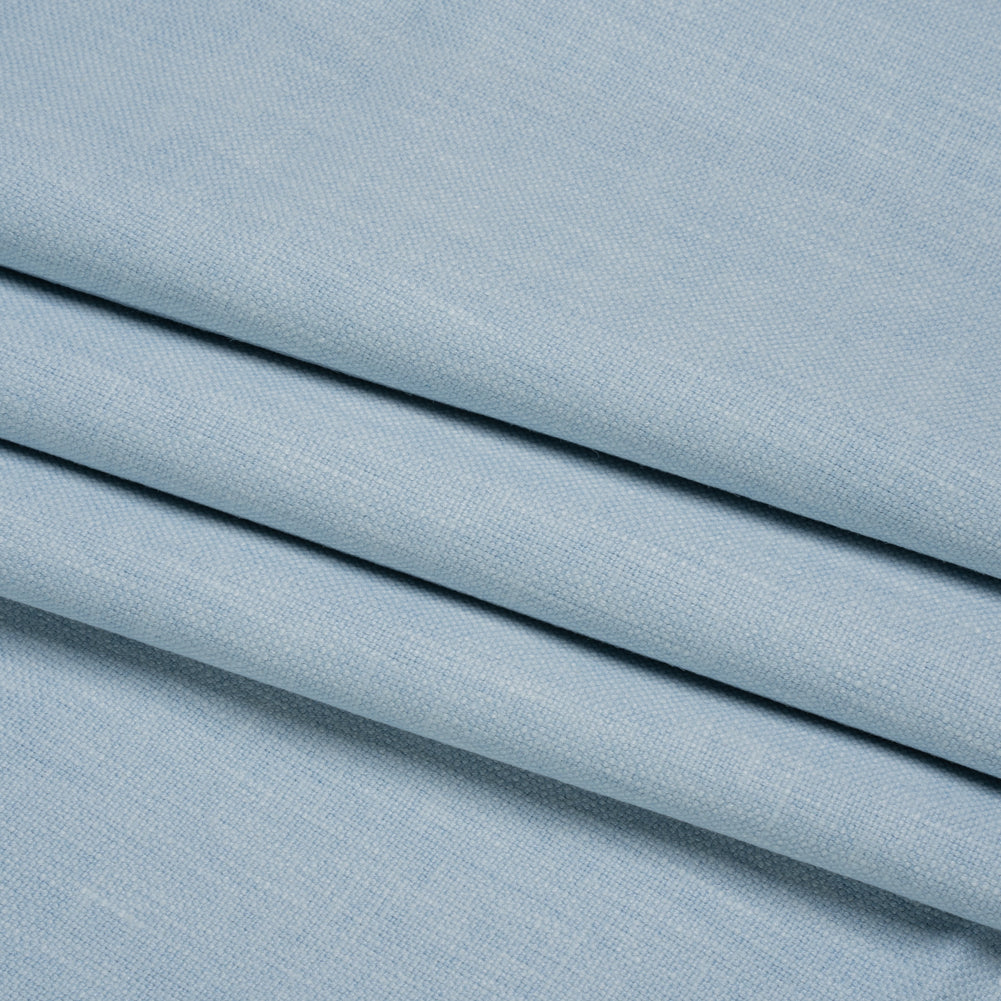 Slubbed Cotton and Polyester Woven - Pale Seaspray - British Imported