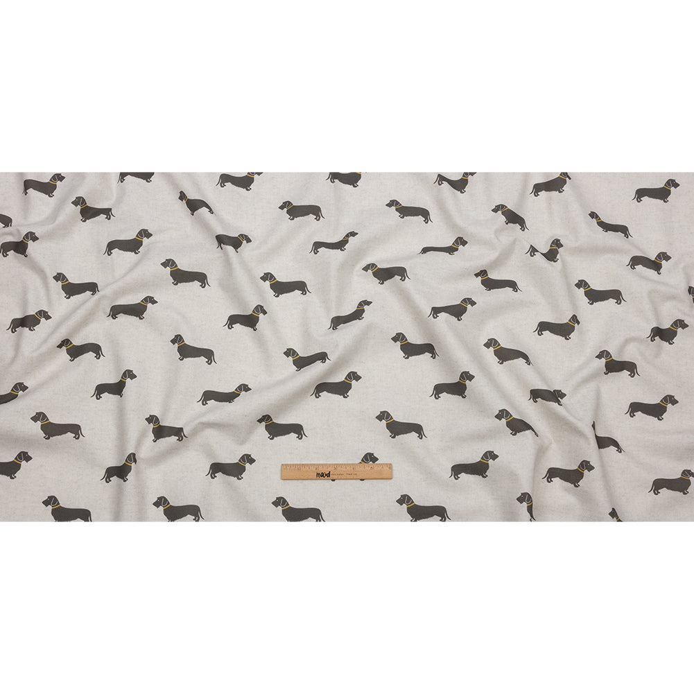 Cotton Canvas Print - Pebble Little Dogs - British Imported