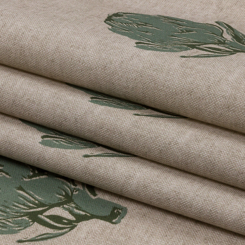 Cotton Canvas Print - Fern Artichokes - British Imported