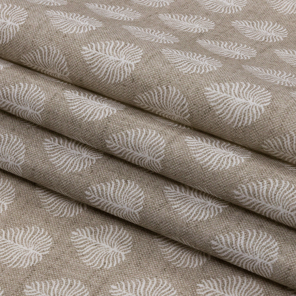 Cotton Canvas Print - Linen Leaves - British Imported
