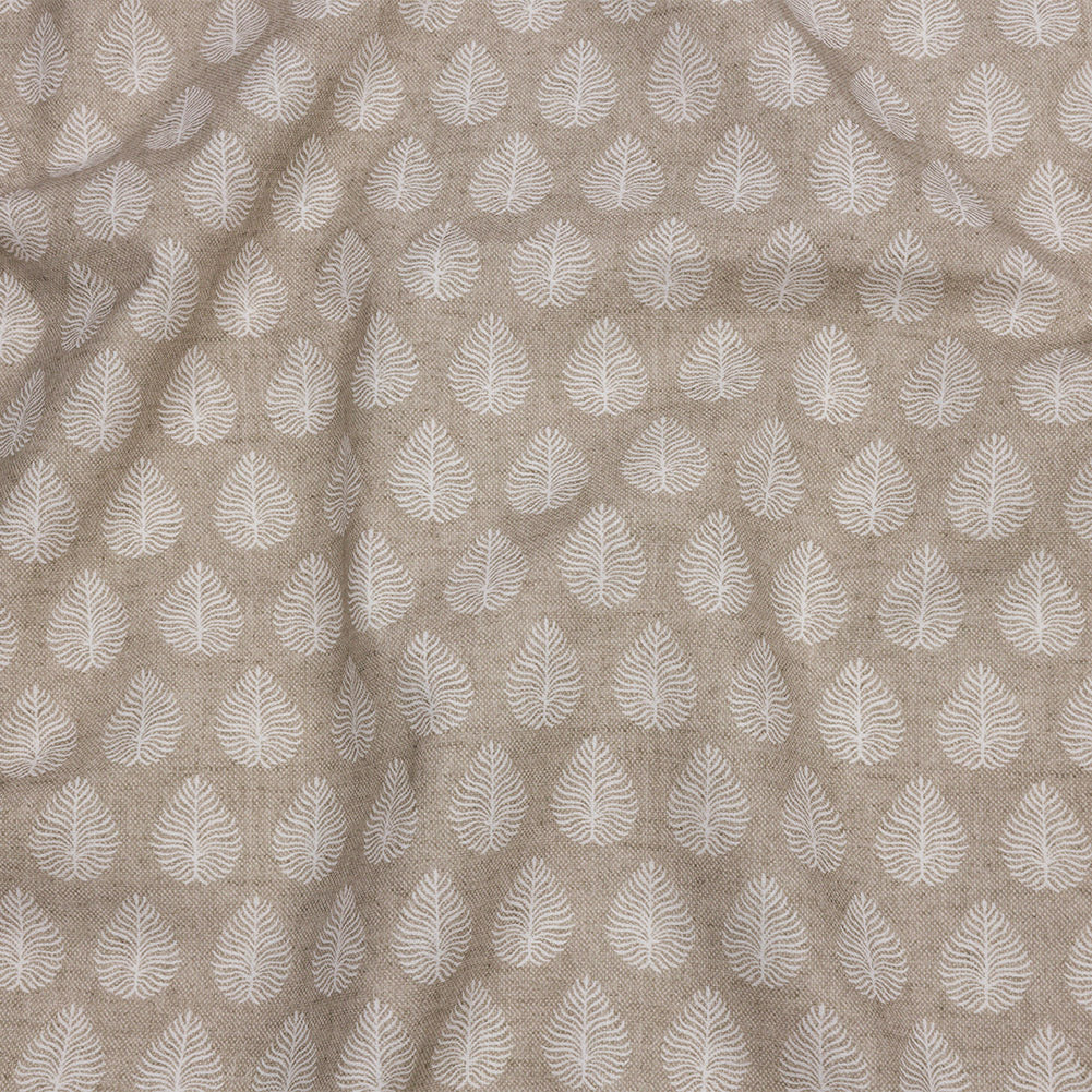 Cotton Canvas Print - Linen Leaves - British Imported