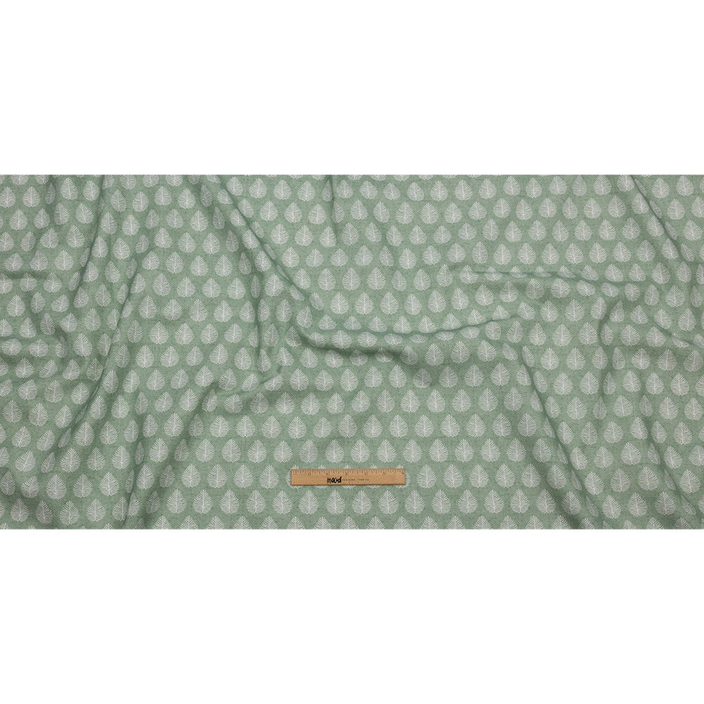 Cotton Canvas Print - Sage Leaves - British Imported
