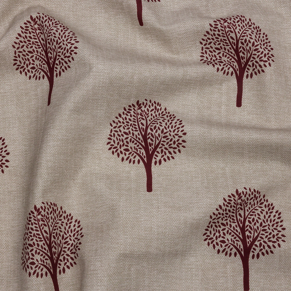 Cotton Canvas Print - Mulberry Yew Trees - British Imported