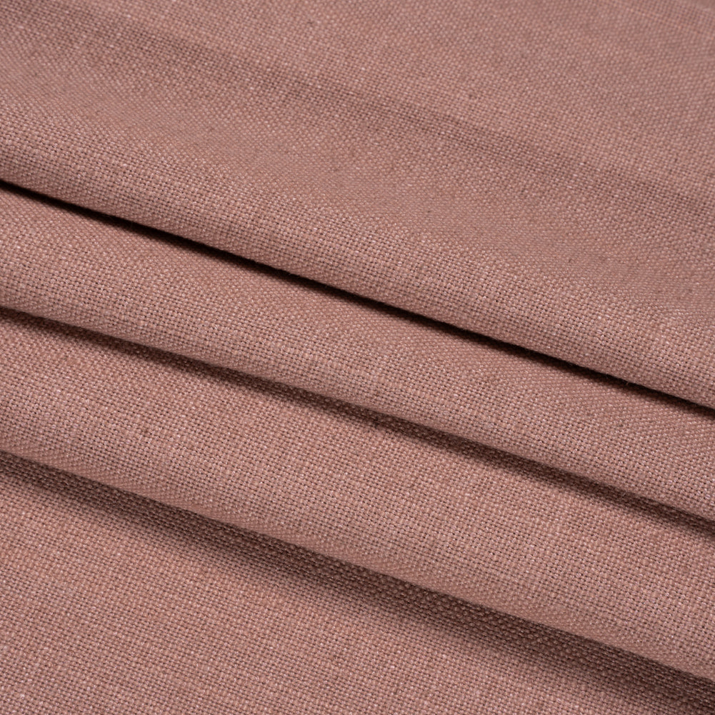 Linen, Viscose and Polyester Woven - Mulberry - British Imported