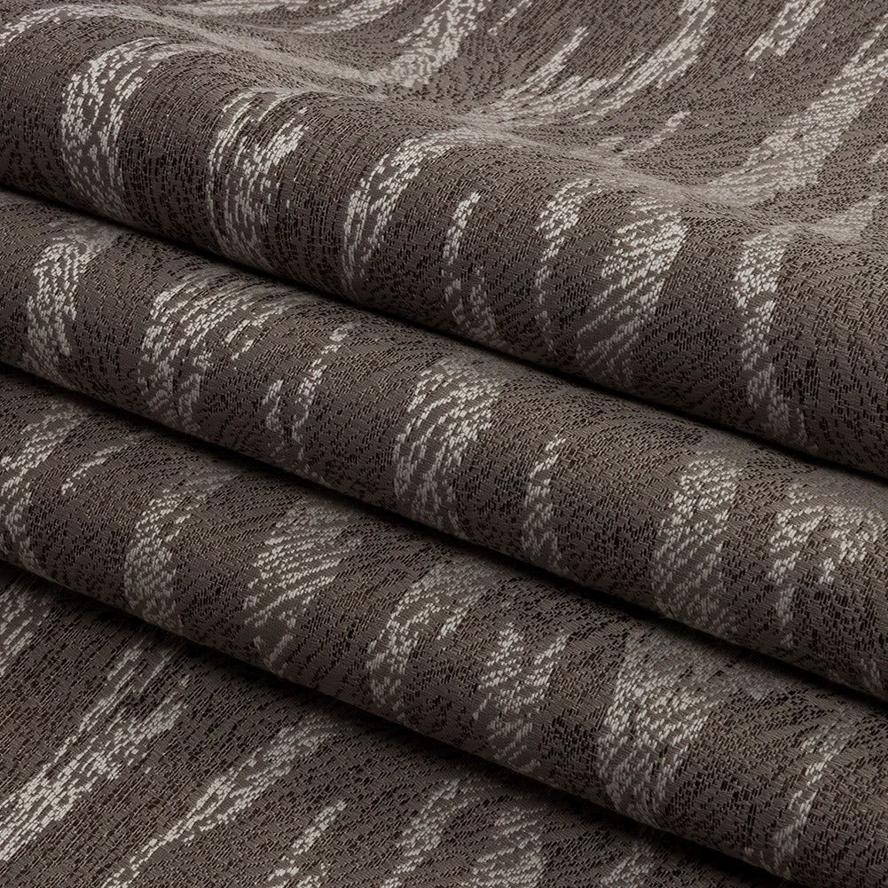 Drapery Jacquard - Slate Tiger Stripes - British Imported