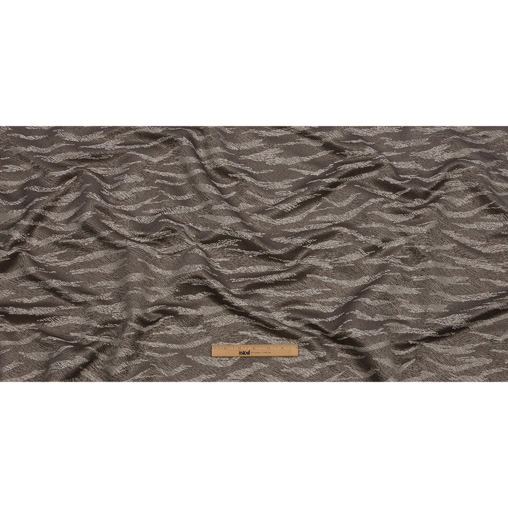 Drapery Jacquard - Slate Tiger Stripes - British Imported