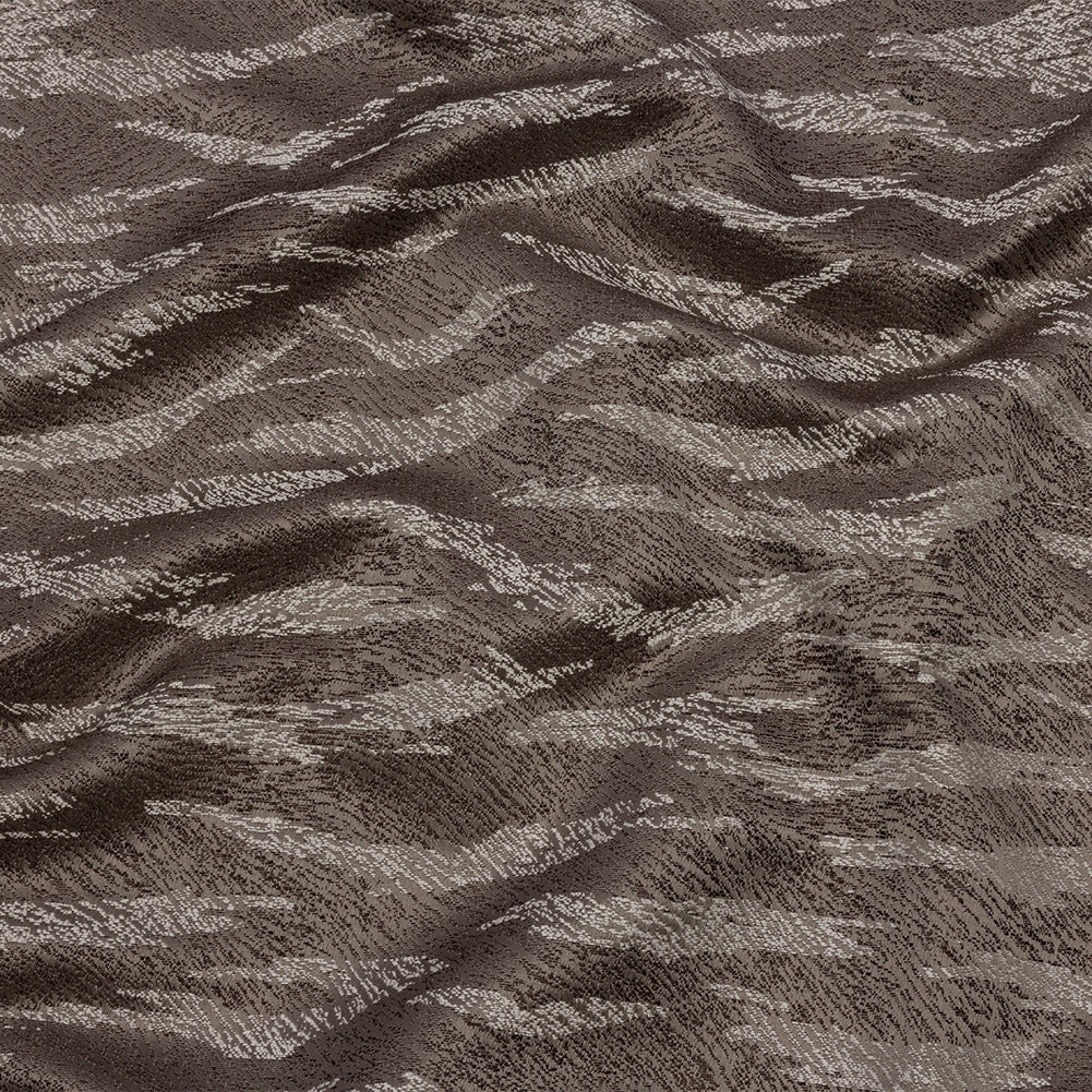 Drapery Jacquard - Slate Tiger Stripes - British Imported
