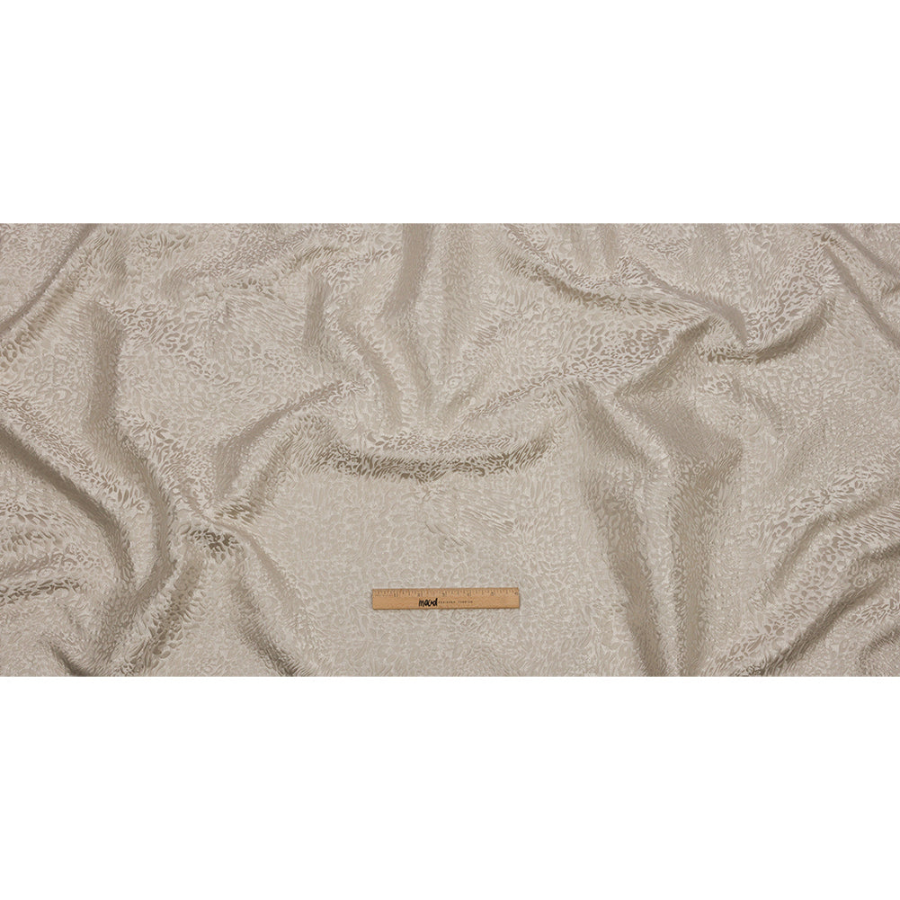 Drapery Jacquard - Ivory Running Leopard - British Imported