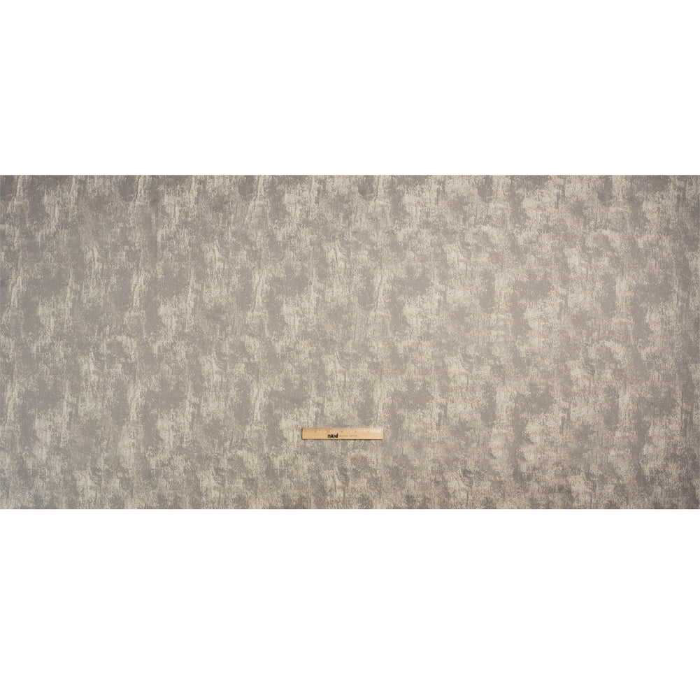 Metallic Drapery Jacquard - Dove Abstract - British Imported