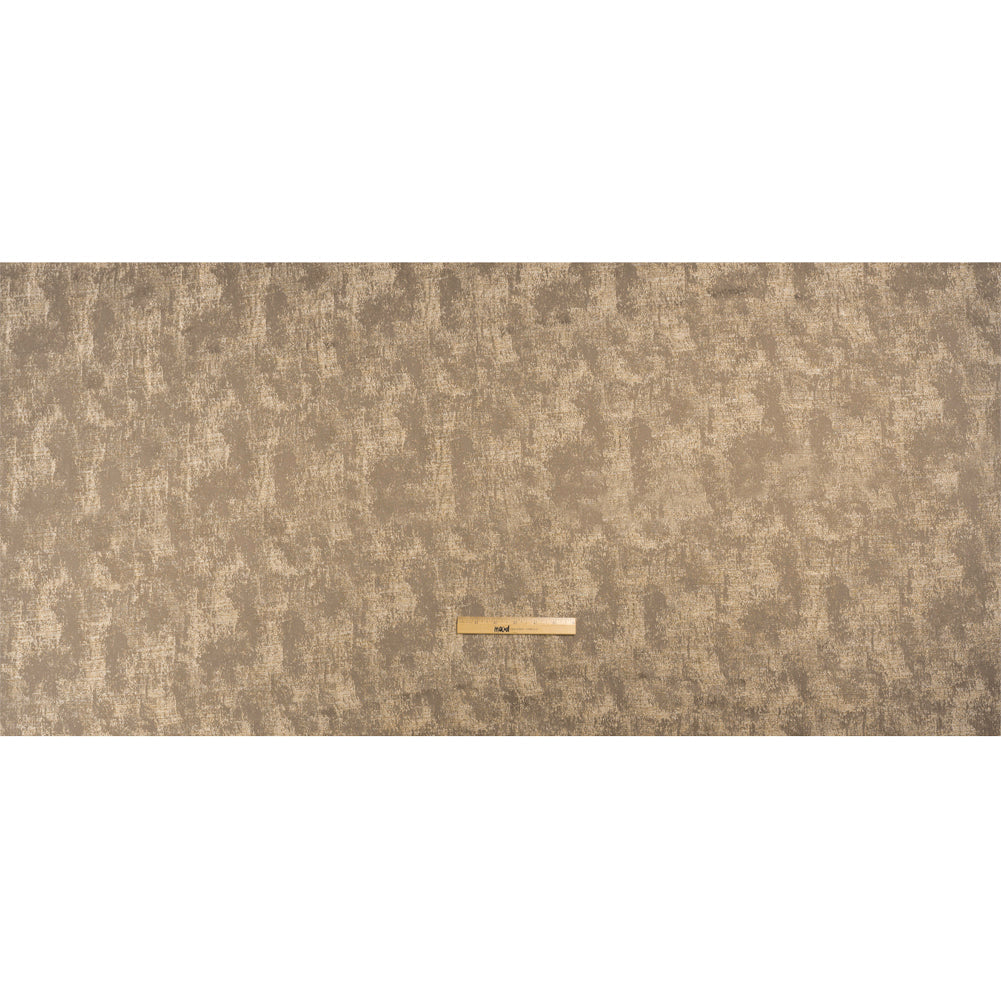 Metallic Drapery Jacquard - Mole Abstract - British Imported