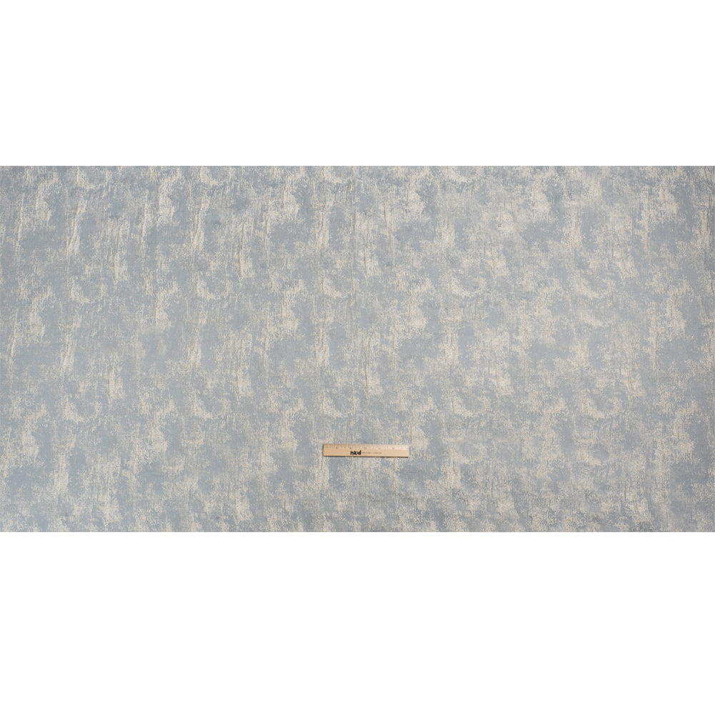 Metallic Drapery Jacquard - Wedgewood Abstract - British Imported