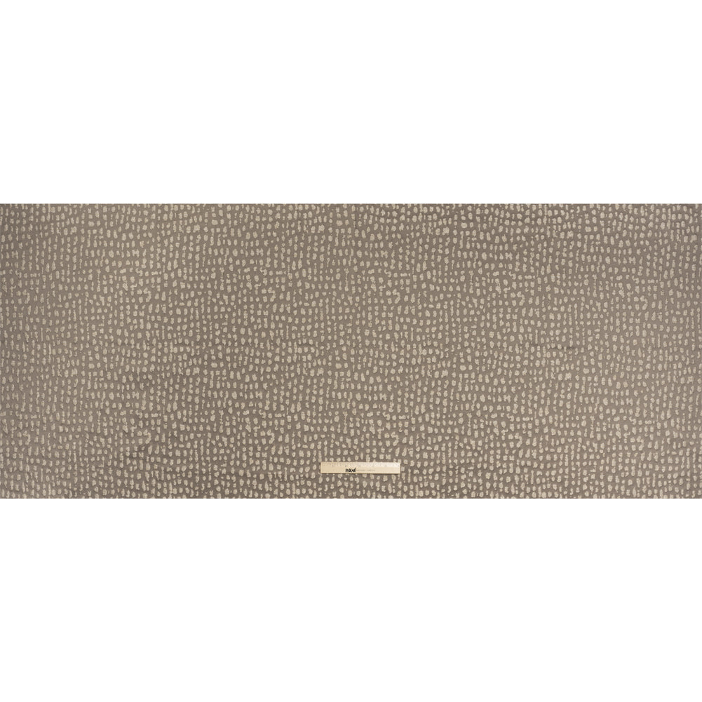 Metallic Drapery Jacquard - Mole Spotted Abstract - British Imported