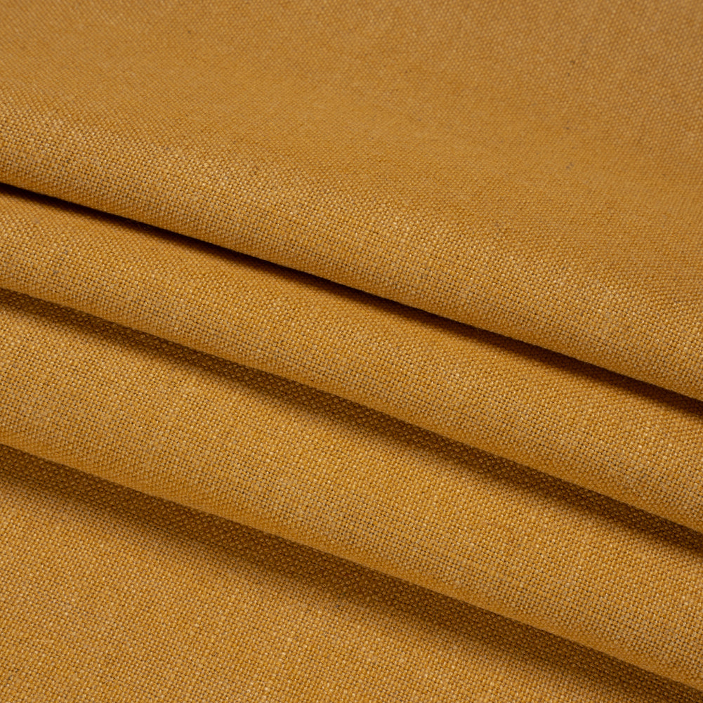 Linen, Viscose and Polyester Woven - Amber - British Imported