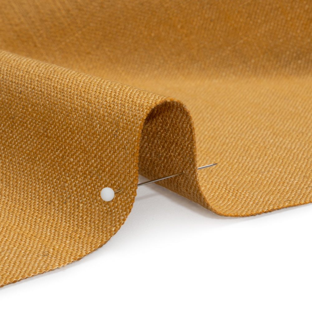 Linen, Viscose and Polyester Woven - Amber - British Imported