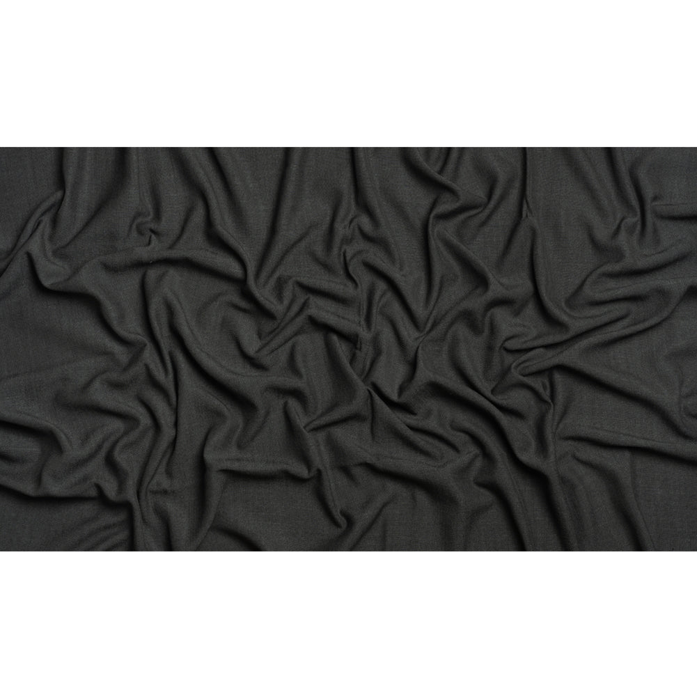 Linen, Viscose and Polyester Woven - Charcoal - British Imported