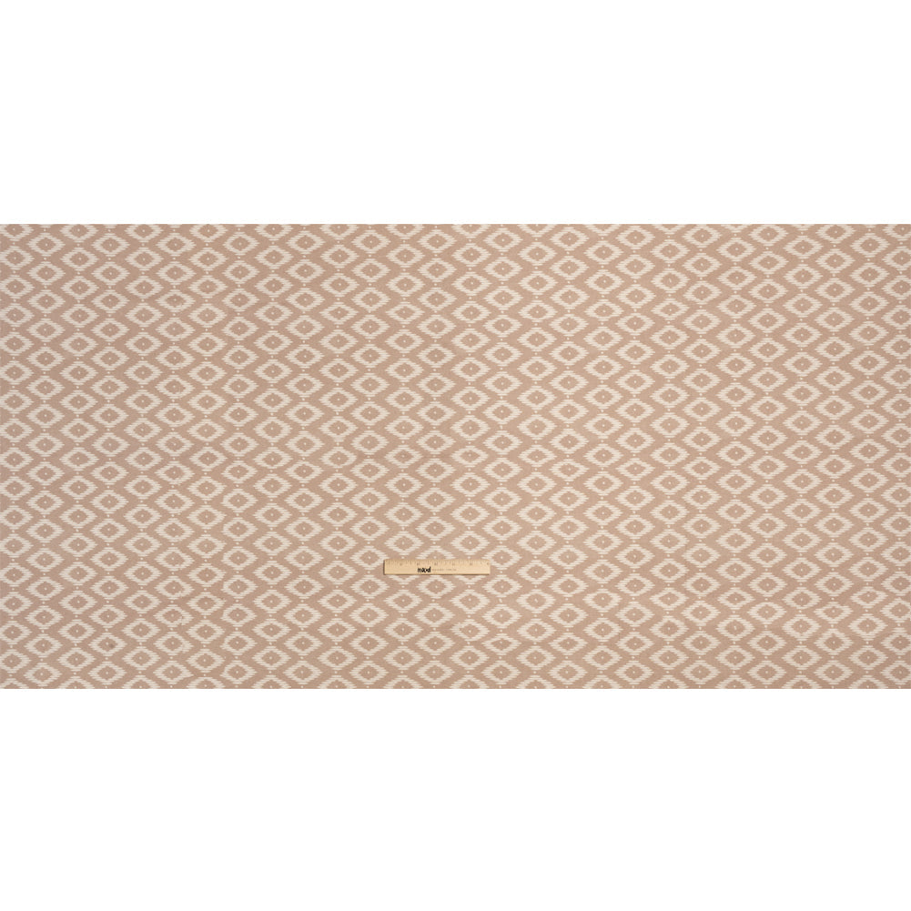 Cotton and Linen Canvas Print - Rose Diamonds and Dots - British Imported