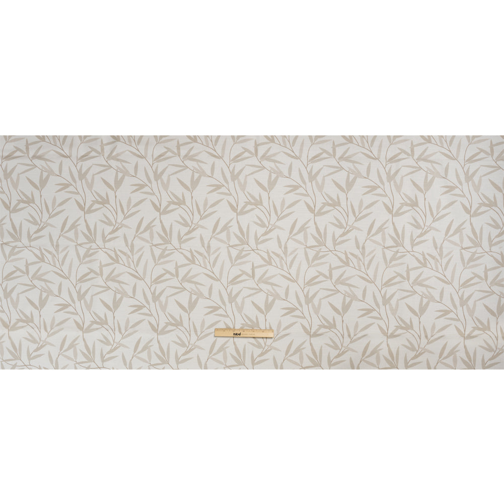 Cotton Canvas Print - Natural Willow Leaves - British Imported