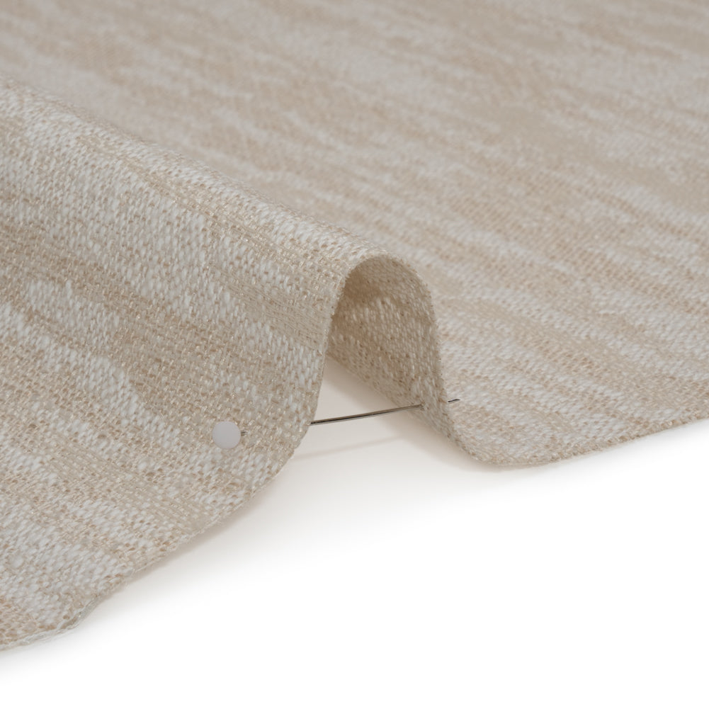 Drapery Jacquard - Pale Natural Abstract Streaks - British Imported
