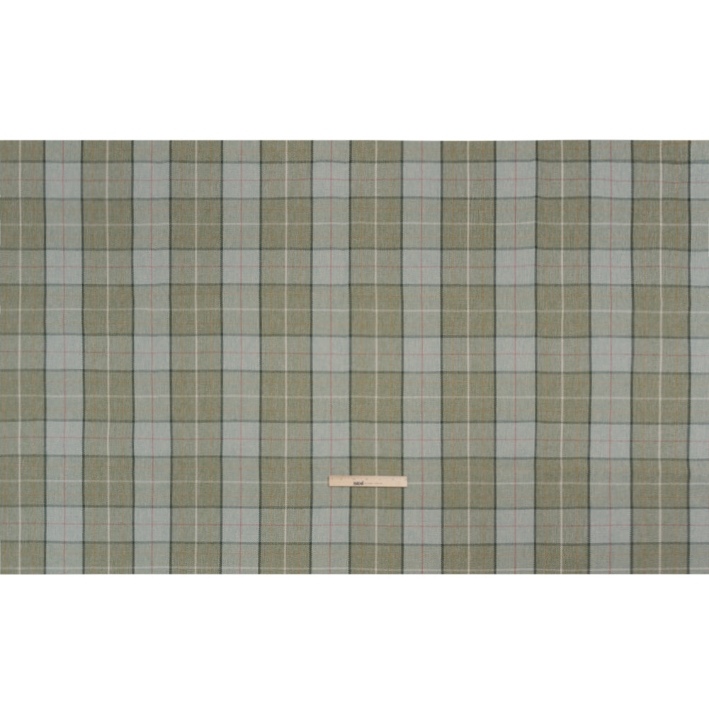 Drapery Twill - Sage Plaid - British Imported