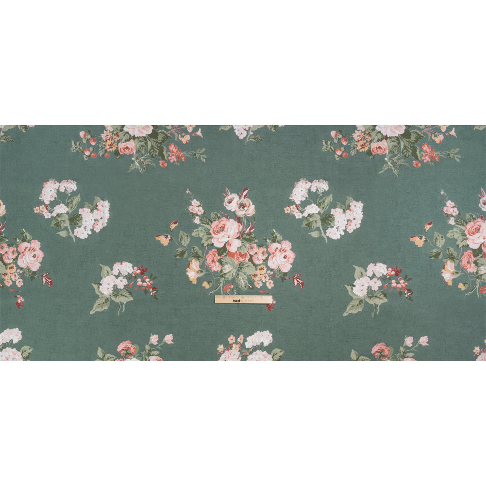 Brushed Cotton Canvas Print - Fern Elegant Floral - British Imported