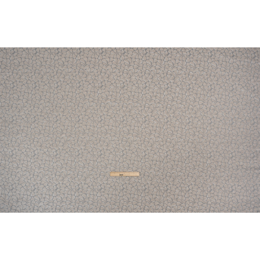 Drapery Jacquard - Almond All-Over Leaves - British Imported