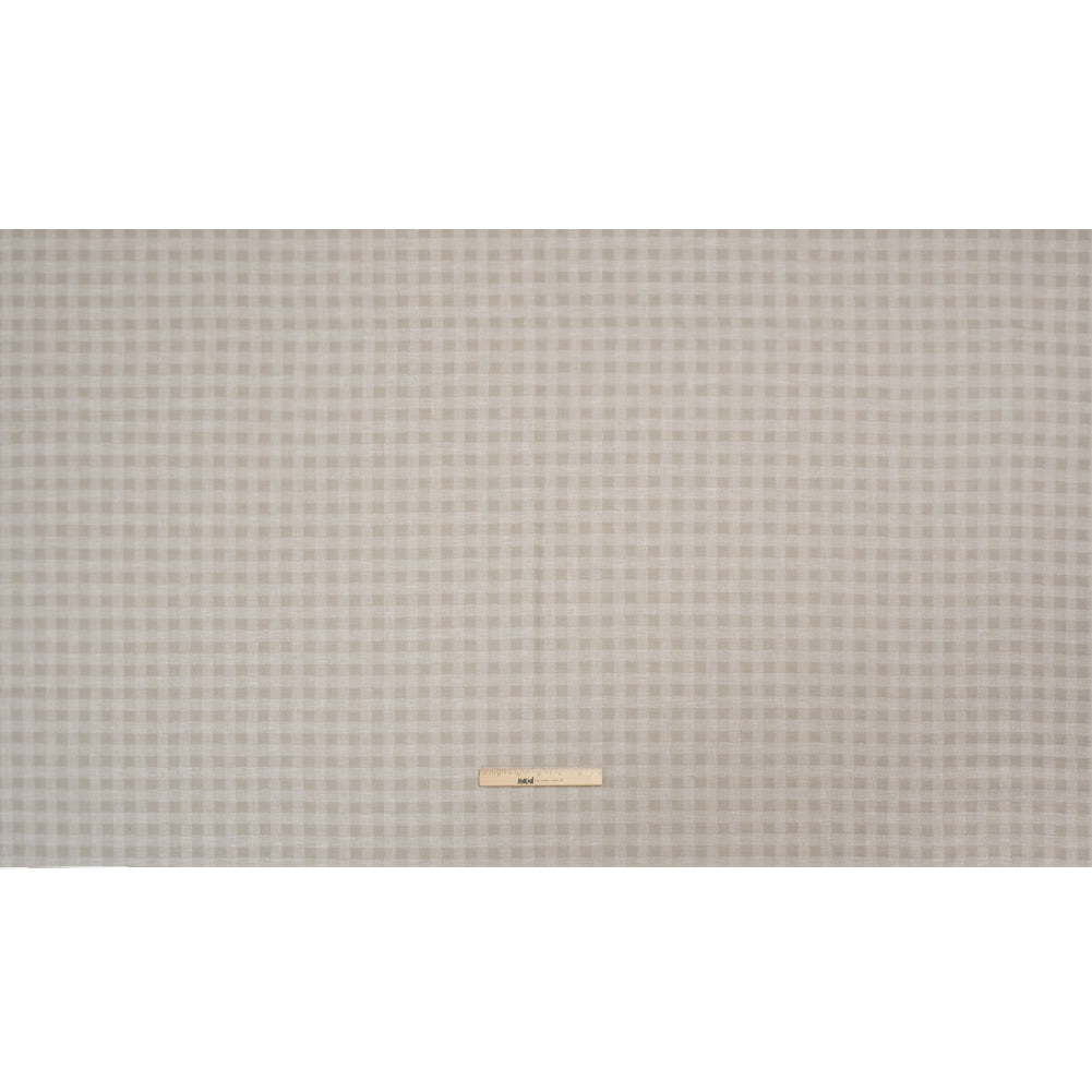 Drapery Woven - Almond Gingham - British Imported