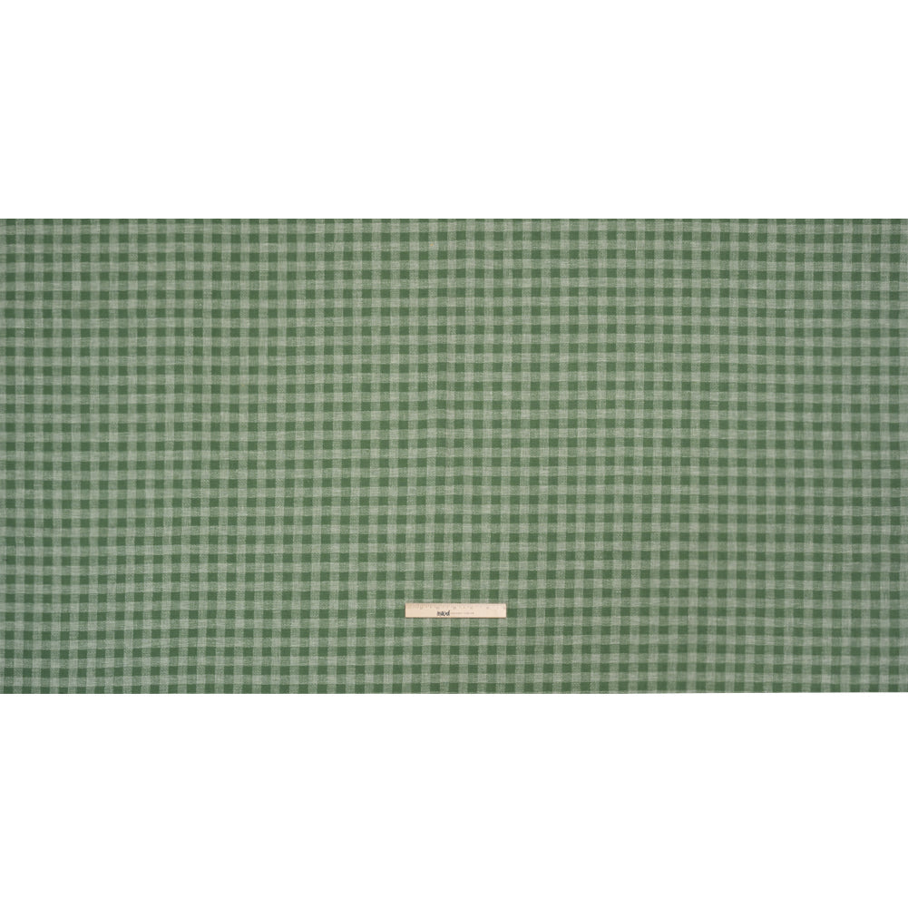Drapery Woven - Bottle Green Gingham - British Imported