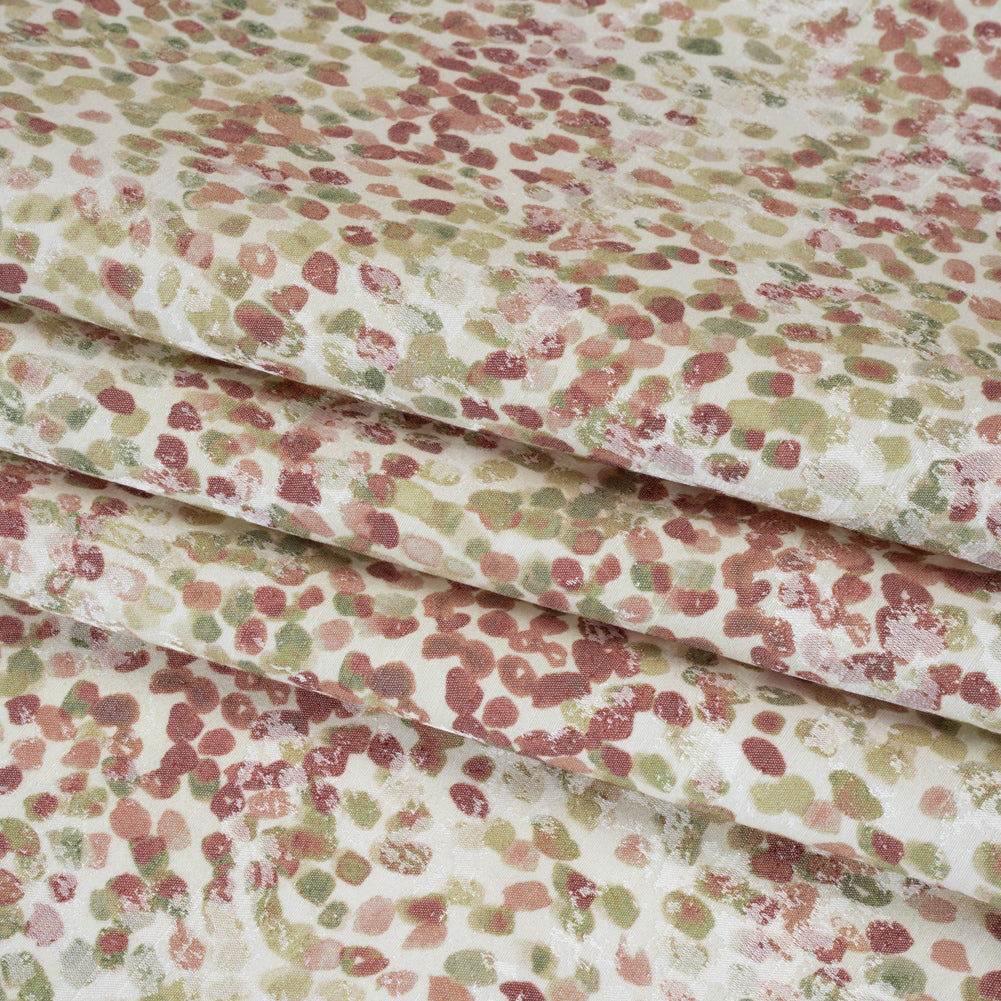 Drapery Jacquard Print - Vintage Bouncing Spots - British Imported