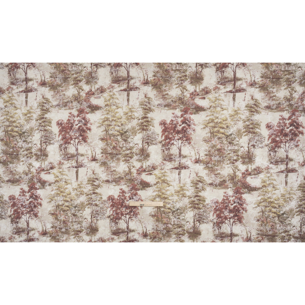 Drapery Jacquard Print - Vintage Dreamy Trees - British Imported