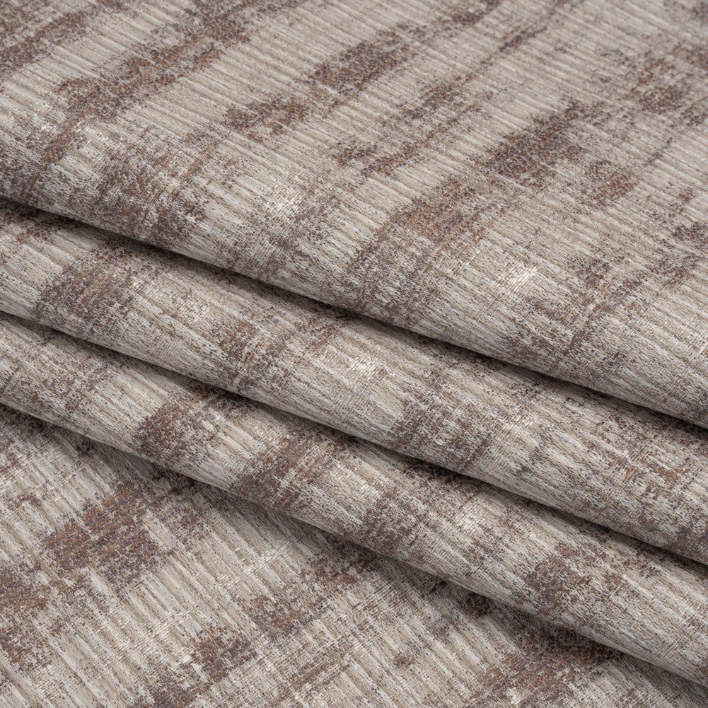 Textured Recycled Polyester Drapery Jacquard - Vintage Abstract - British Imported