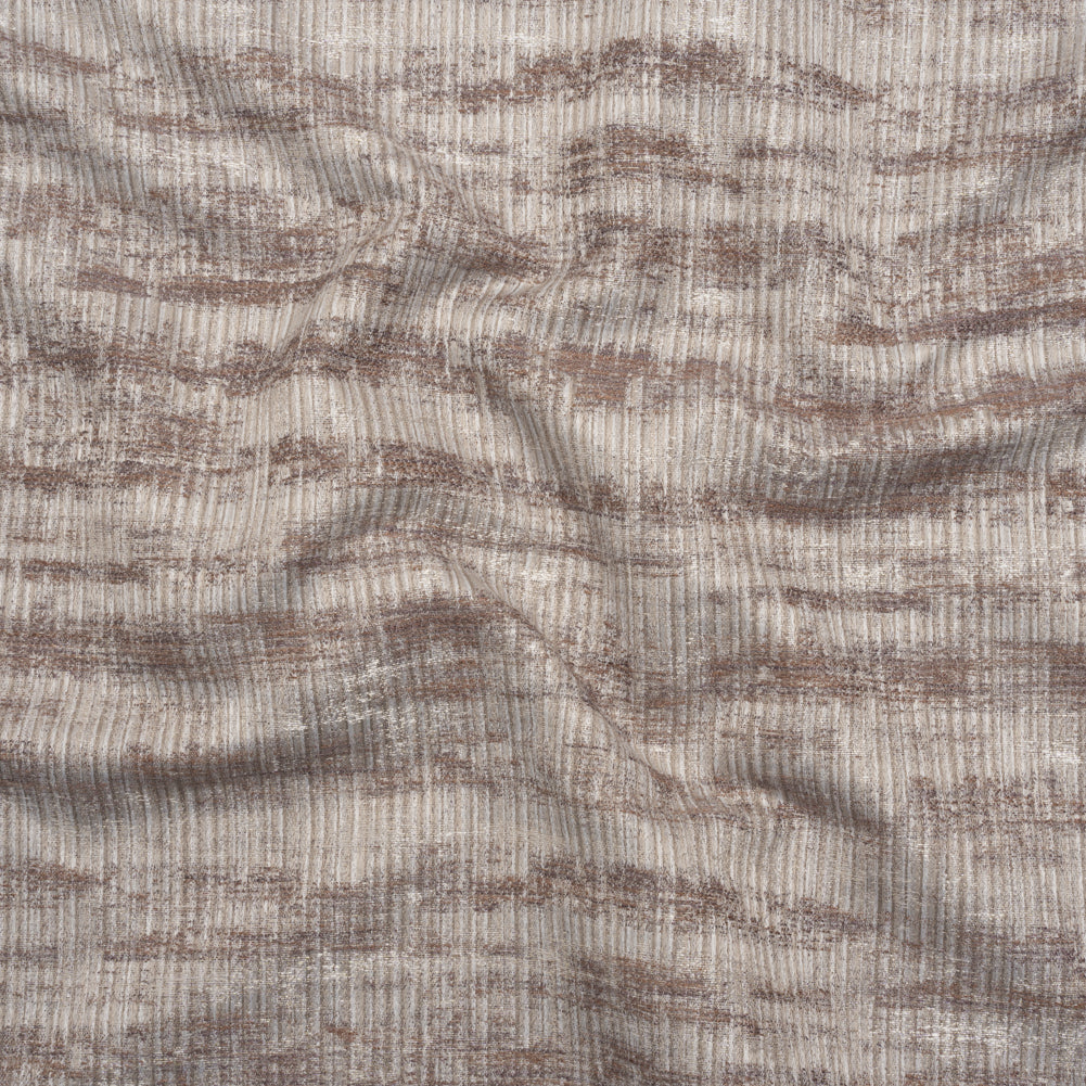 Textured Recycled Polyester Drapery Jacquard - Vintage Abstract - British Imported