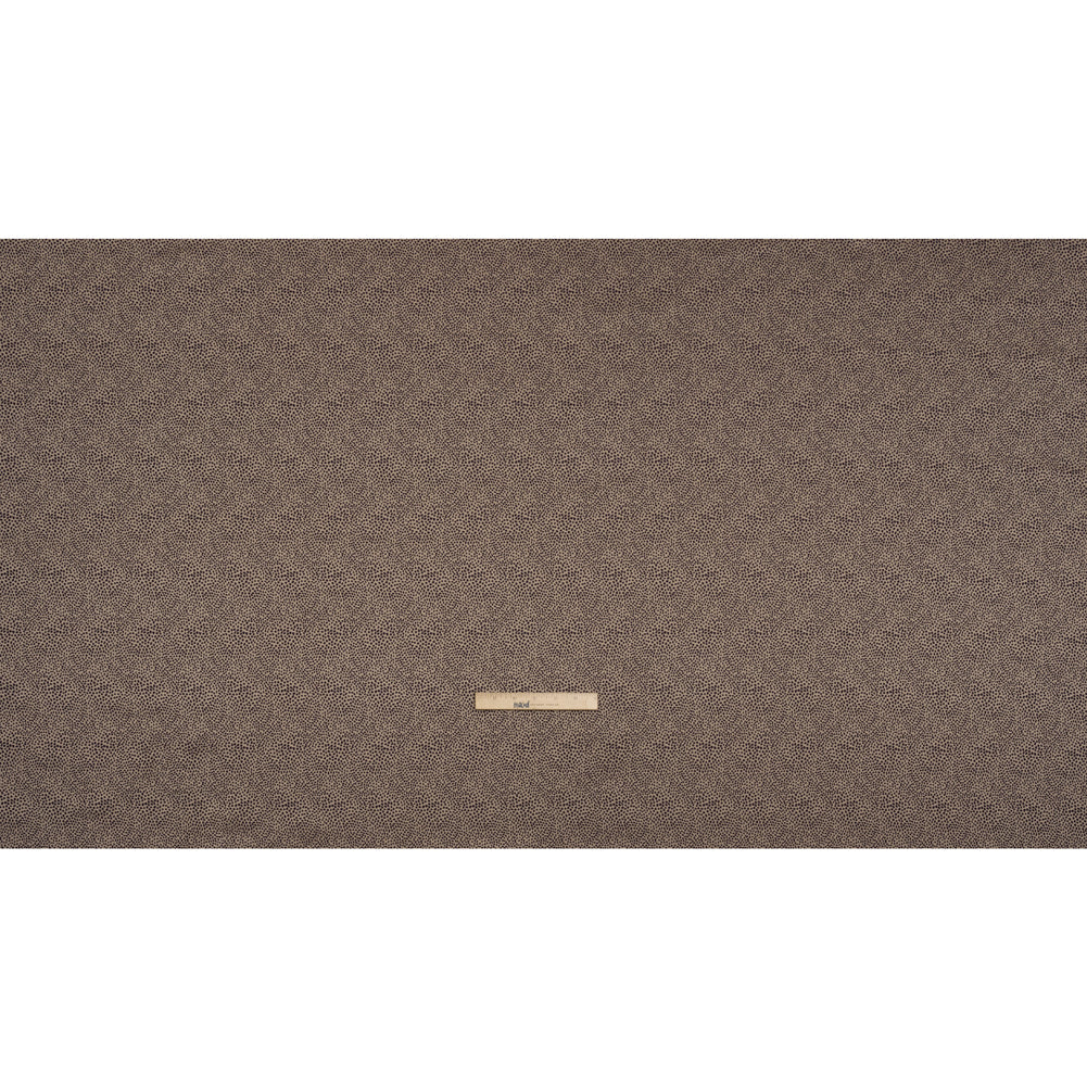 Recycled Polyester Jacquard - Aubergine Little All-Over Spots - British Imported