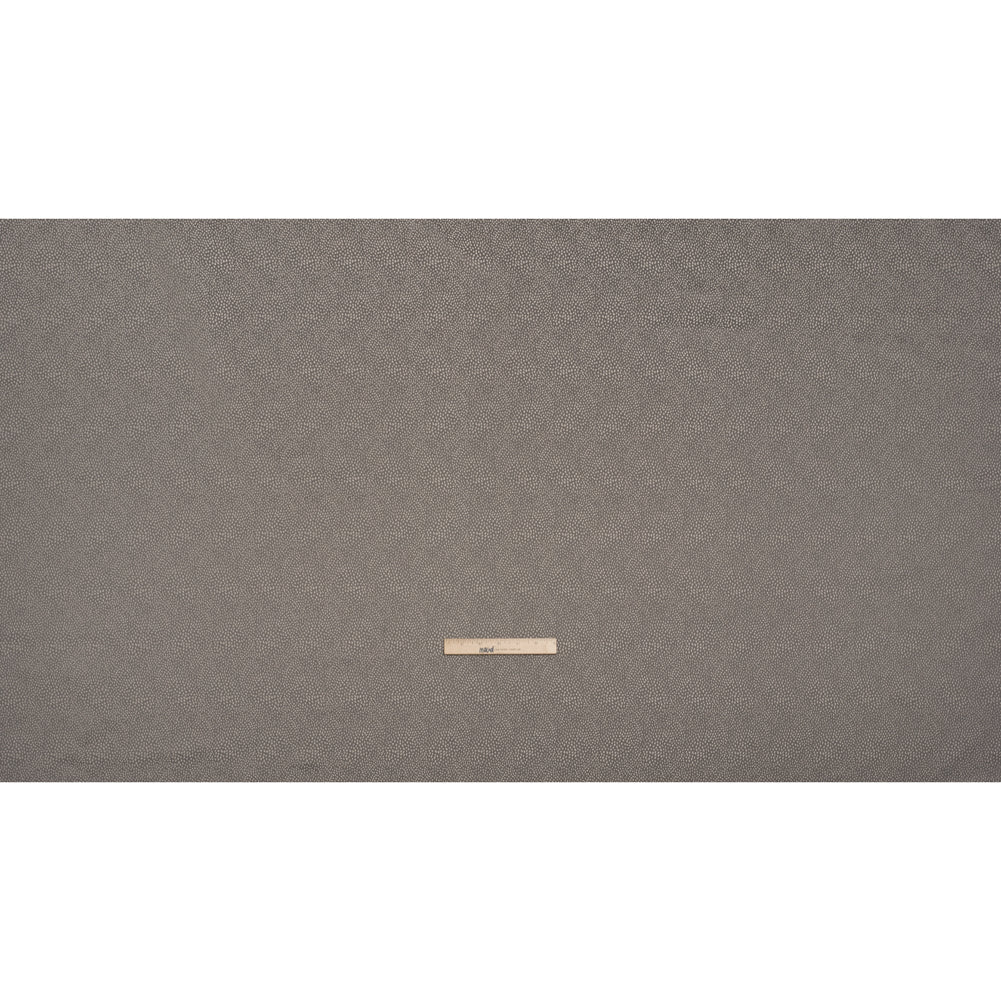 Recycled Polyester Jacquard - Fog Little All-Over Spots - British Imported